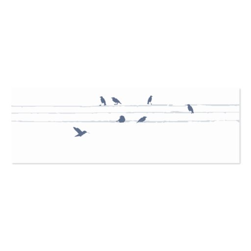 Blue Birds - Skinny Business Card (back side)
