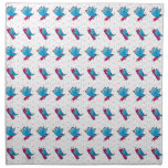 Blue Birdy Bird and Pencil Pattern Napkins