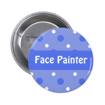 Blue Birthday 'Face Painter' Identification Pin