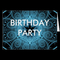 Blue - BIRTHDAY PARTY 2 cards