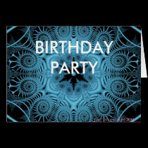 Blue - BIRTHDAY PARTY cards