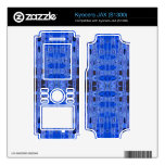 blue black abstract pattern decals for kyocera JAX