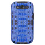 blue black abstract pattern galaxy SIII cover