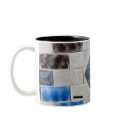 blue black bricks mugs by DonnaGrayson_Photos blue black bricks mugs