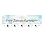 Blue black Doggen maps business cards