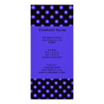 blue black floral pattern custom rack card