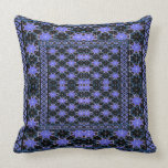 Blue & Black Geomtric Indian design pillow