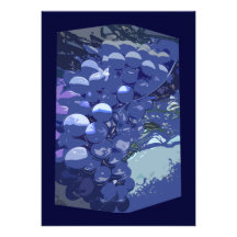 Blue black grapes vineyard elegant announcements