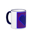 blue black heart mugs