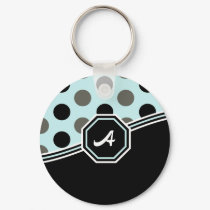 Blue & Black Monogram keychains by RedRider08 Blue & Black Monogram keychains