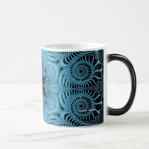 Blue - Black Mug mugs