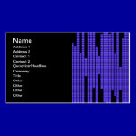 BLUE BLACK MUSIC BEATS VOLUME RECORDING DIGITAL business cards