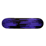 BLUE BLACK MUSIC BEATS VOLUME RECORDING DIGITAL CUSTOM SKATEBOARD