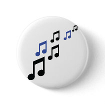 blue black music notes buttons by Tomaniac blue black music notes buttons