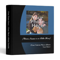 Blue/Black Personalized Photo Album Binder