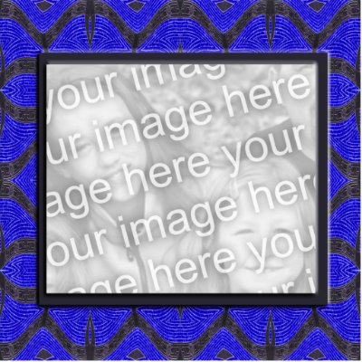 blue black photoframe photo cut out by DonnasPhotoFrames