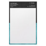Blue &amp; black retro Stationery - Social Icons
