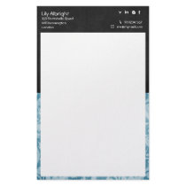 Blue & black retro Stationery - Social Icons