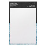 Blue &amp; black retro Stationery - Social Icons
