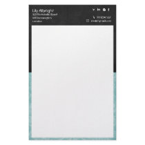 Blue & black retro Stationery - Social Icons