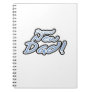 Blue/Black Text Proud New Dad Gifts Spiral Notebook