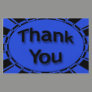 blue black Thank You Full Color Flyer