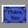 blue black Thank You Invitation
