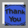 blue black Thank You Announcement