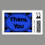 blue black Thank You Stamps