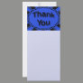 blue black Thank You Rack Cards