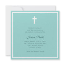Blue Blessing Personalized Invite