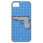 Blue Bling Glitter Gun casemate cases