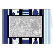 Blue bliss frame blank card