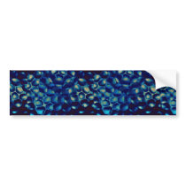 Blue blob cluster bumper stickers