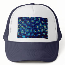 Blue blob cluster mesh hat