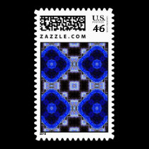 Blue Block postage