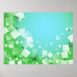 Blue Blocks Poster