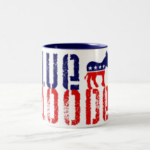 blue blooded democrat. coffee mugs