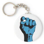 blue blooded democrat : fist keychains