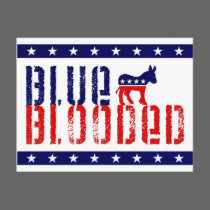 blue blooded democrat. postcards