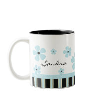 Blue Bloom mugs by trennea Blue Bloom mugs