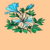 Blue Bloom t-shirts