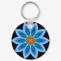 Blue Blossom keychains by dndartstudio Blue Blossom keychains