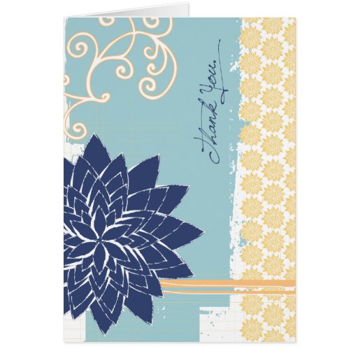 {Blue Blossom} Thank You Card