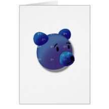 Blue blue bear card