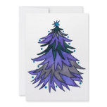 Blue, Blue Christmas Custom Invitation