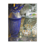 Blue Bohemian Glass Postcards