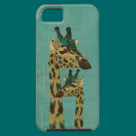 Blue Boho Giraffes iPhone Case casemate cases
