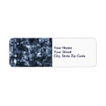 Blue Bokeh return address label