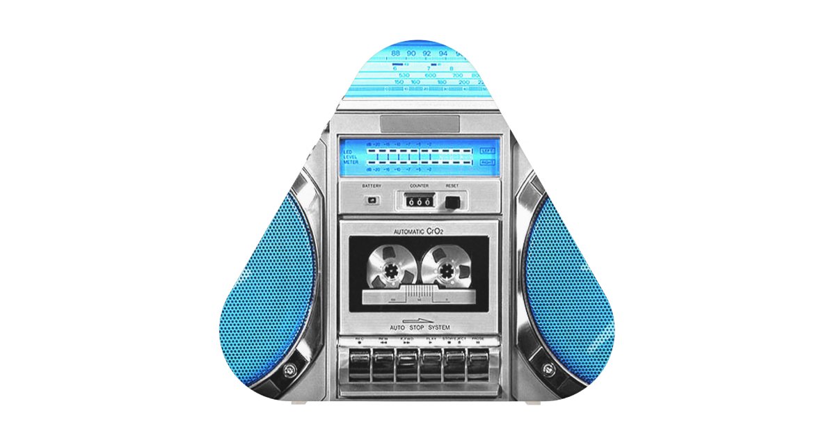 Blue boombox bluetooth speaker Zazzle